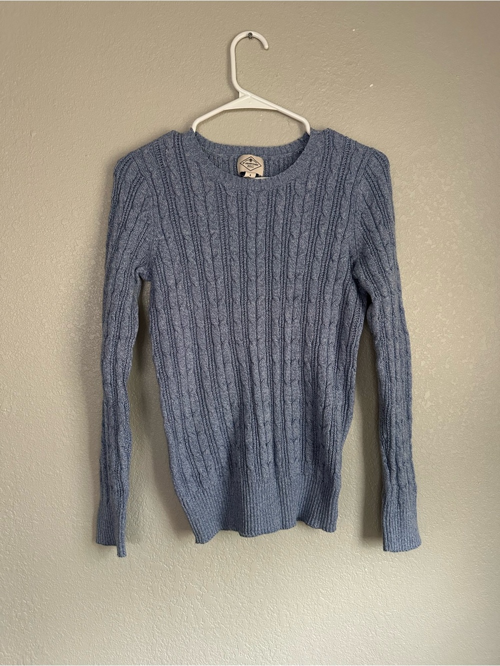 St. John’s Bay Blue Long Sleeve Crewneck Sweater Top